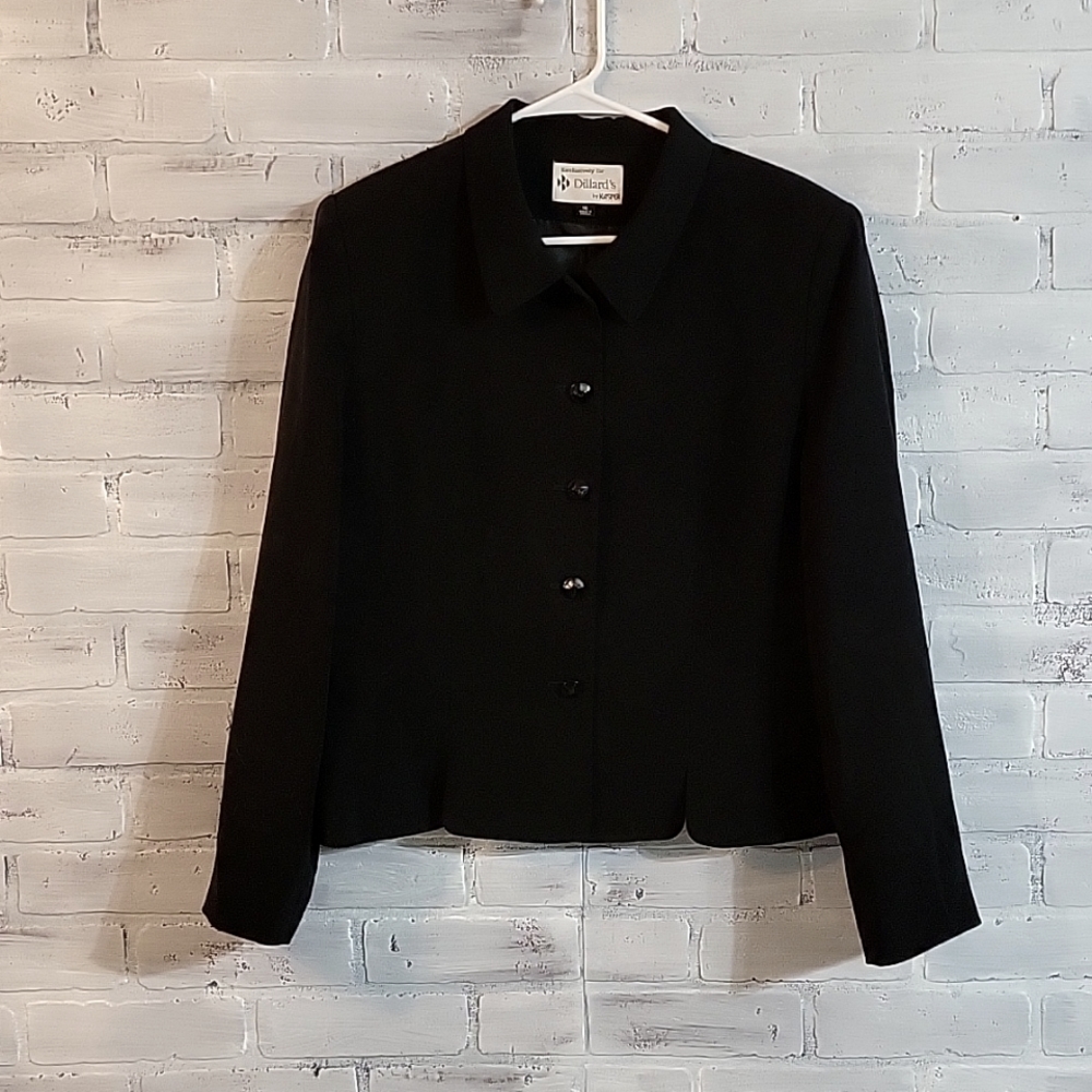 Dillard's By Kasper Padded Shoulder Jacket